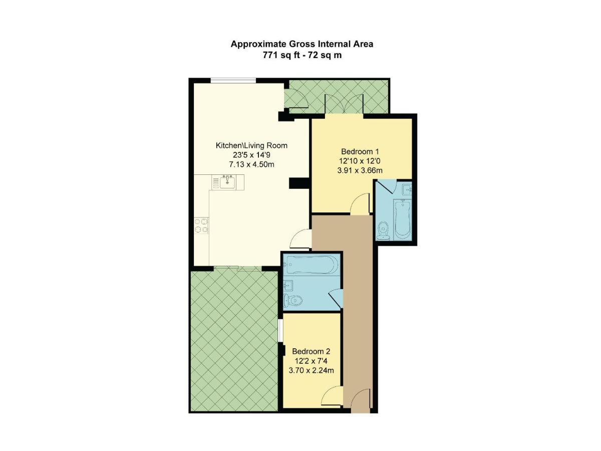 Central London, Jaccuzzi,Newbuild, 2 Bedrooms Two Baths 외부 사진